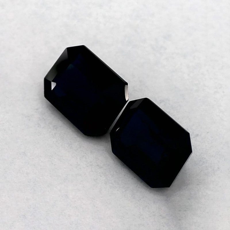 2.78 Total Carat Weight Emerald Natural Blue Sapphire