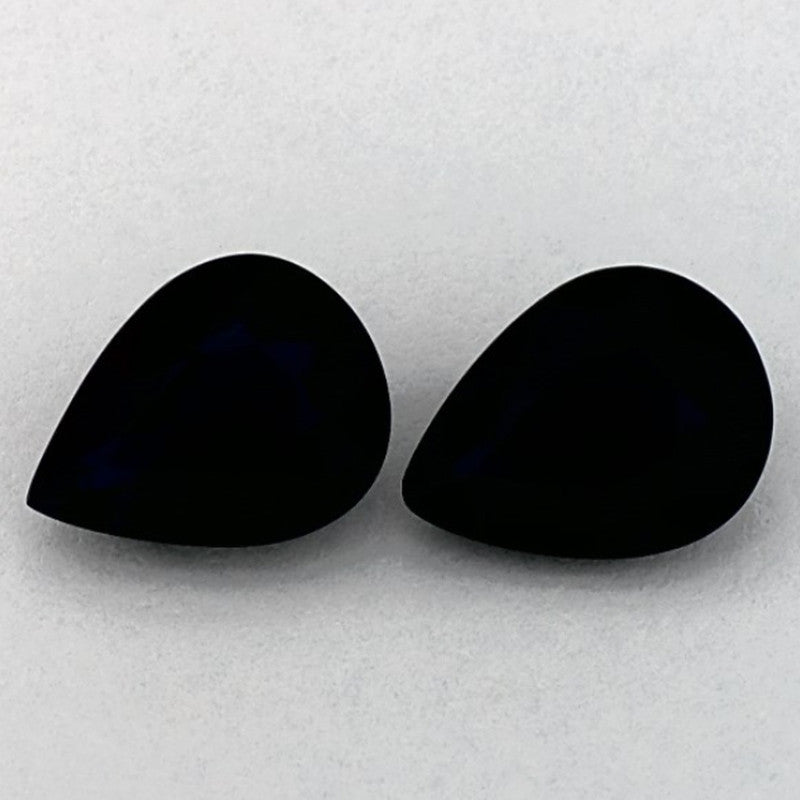 3.07 Carat Pear Natural Blue Sapphire