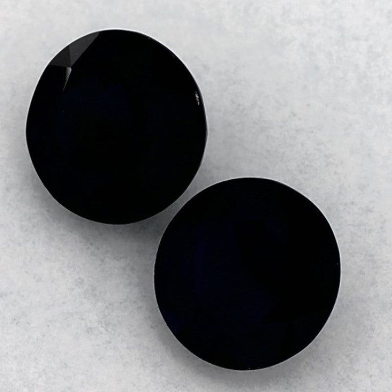 2.29 Carat Round Natural Blue Sapphire