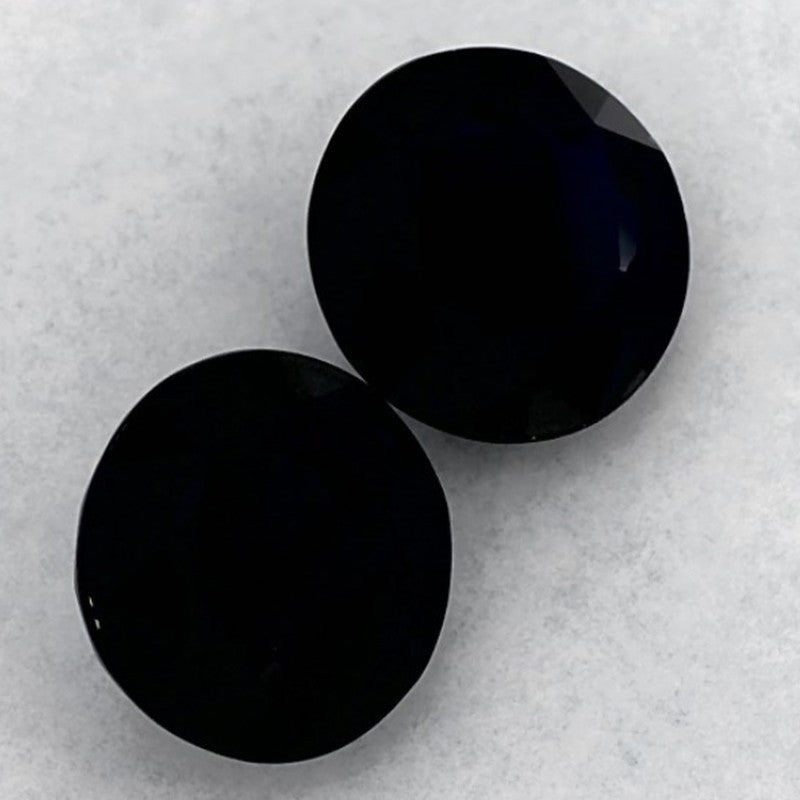 2.29 Carat Round Natural Blue Sapphire