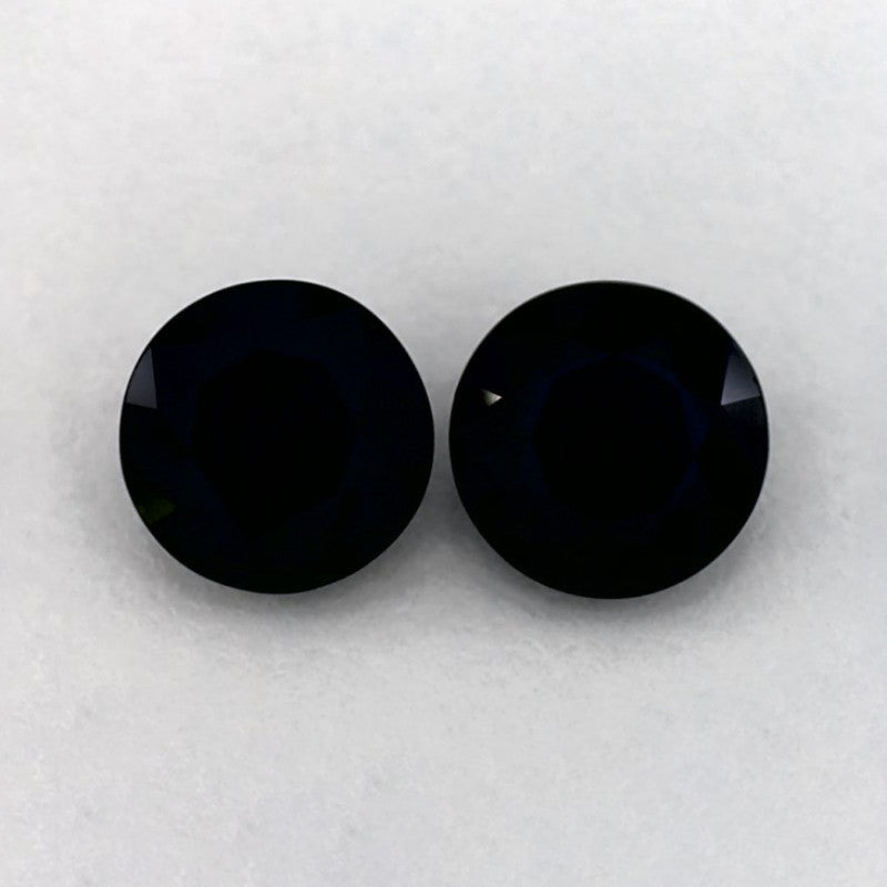 1.99 Total Carat Weight Round Natural Blue Sapphire