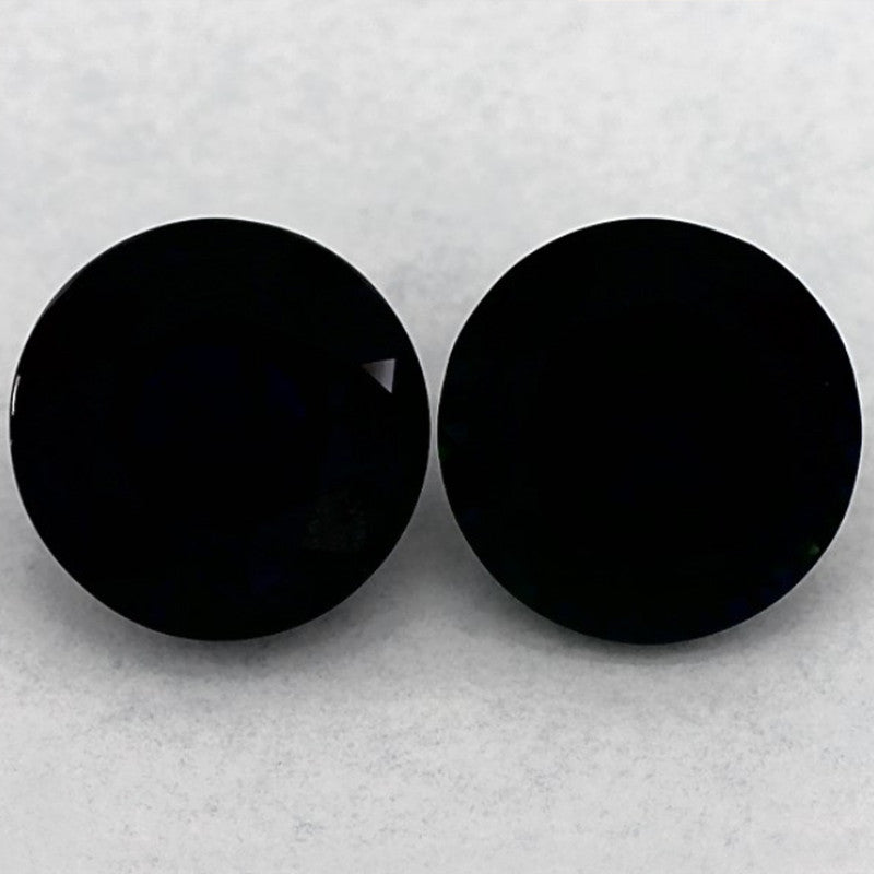 3.69 Carat Round Natural Blue Sapphire