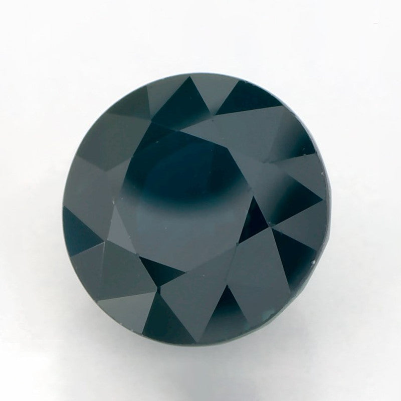 4.03 Carat Round Natural Blue Sapphire