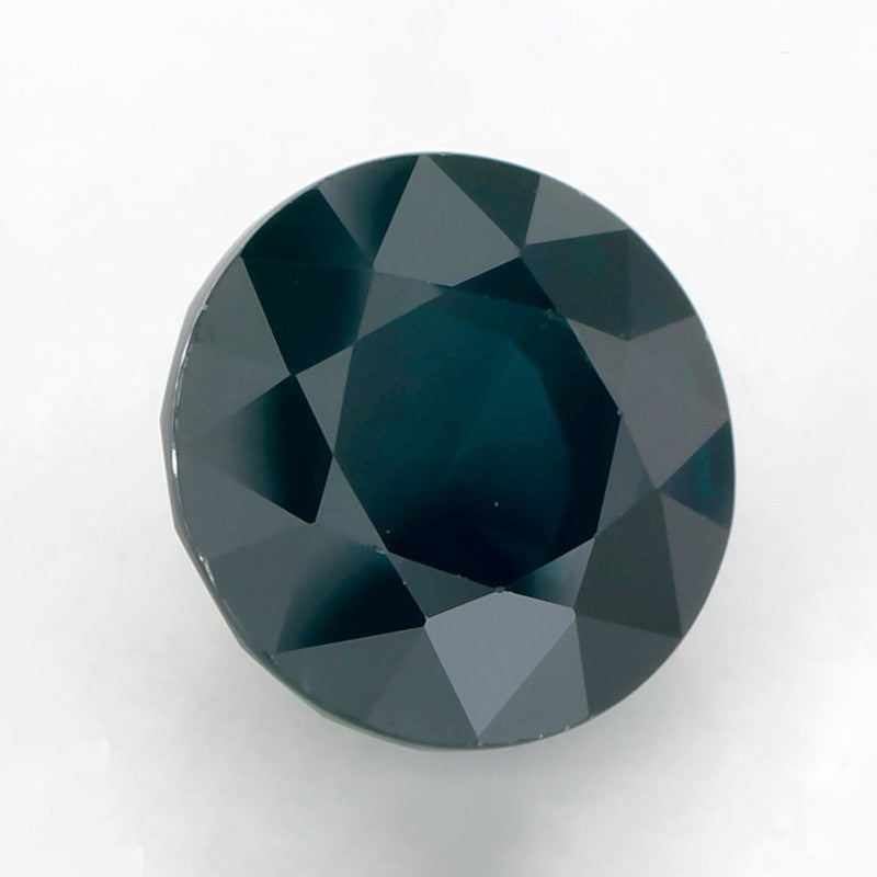 4.03 Carat Round Natural Blue Sapphire