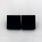 2.83 Total Carat Weight Princess Natural Blue Sapphire