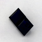 2.83 Total Carat Weight Princess Natural Blue Sapphire