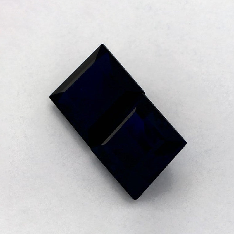 2.83 Total Carat Weight Princess Natural Blue Sapphire