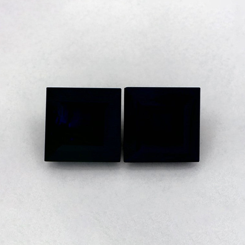 3.25 Total Carat Weight Princess Natural Blue Sapphire