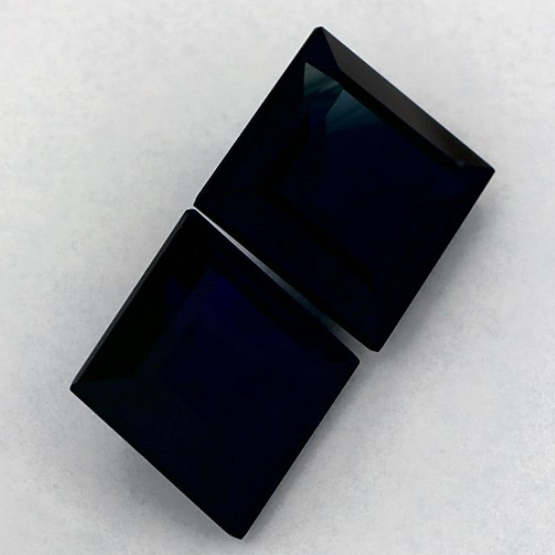3.48 Carat Princess Natural Blue Sapphire