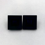 3.74 Total Carat Weight Princess Natural Blue Sapphire