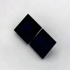 3.74 Total Carat Weight Princess Natural Blue Sapphire