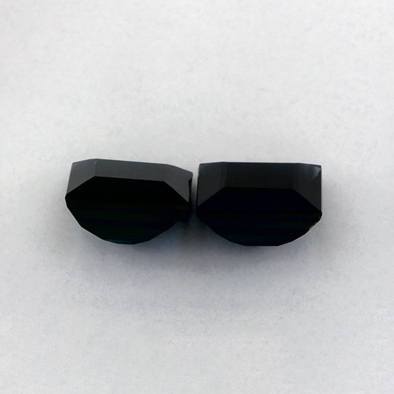 3.74 Total Carat Weight Princess Natural Blue Sapphire