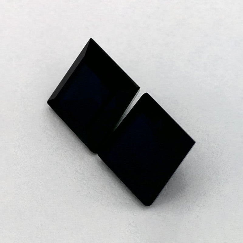 3.35 Total Carat Weight Princess Natural Blue Sapphire