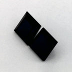 3.35 Total Carat Weight Princess Natural Blue Sapphire