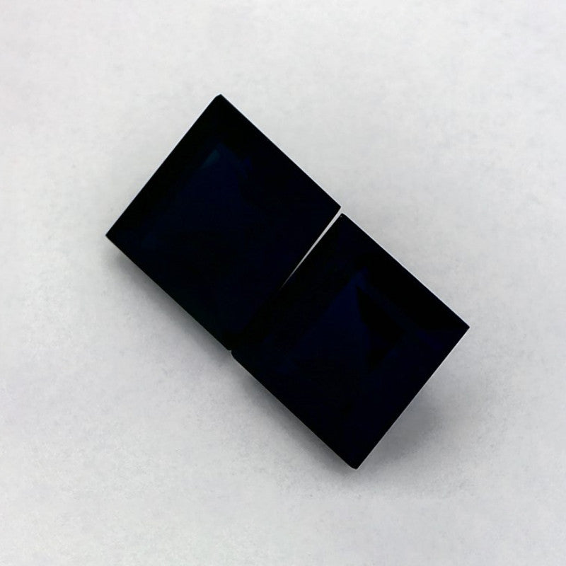 4.13 Total Carat Weight Princess Natural Blue Sapphire