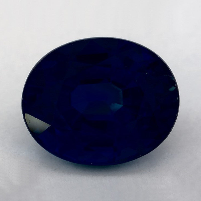 3.74 Carat Oval Natural Blue Sapphire