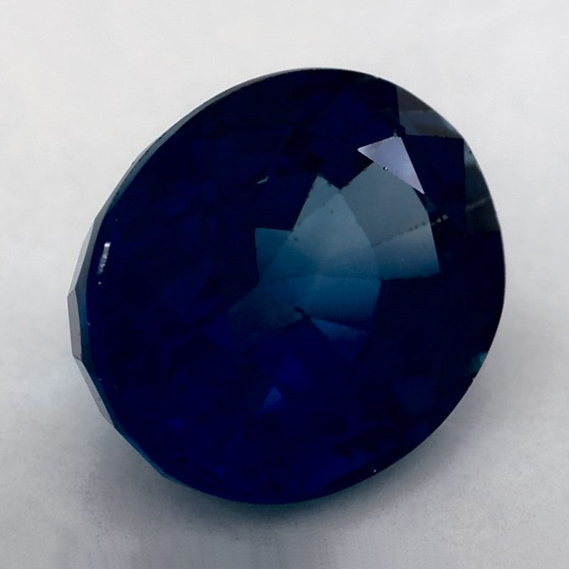 3.74 Carat Oval Natural Blue Sapphire
