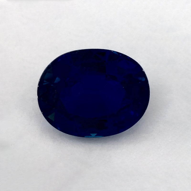 2.46 Carat Oval Natural Blue Sapphire
