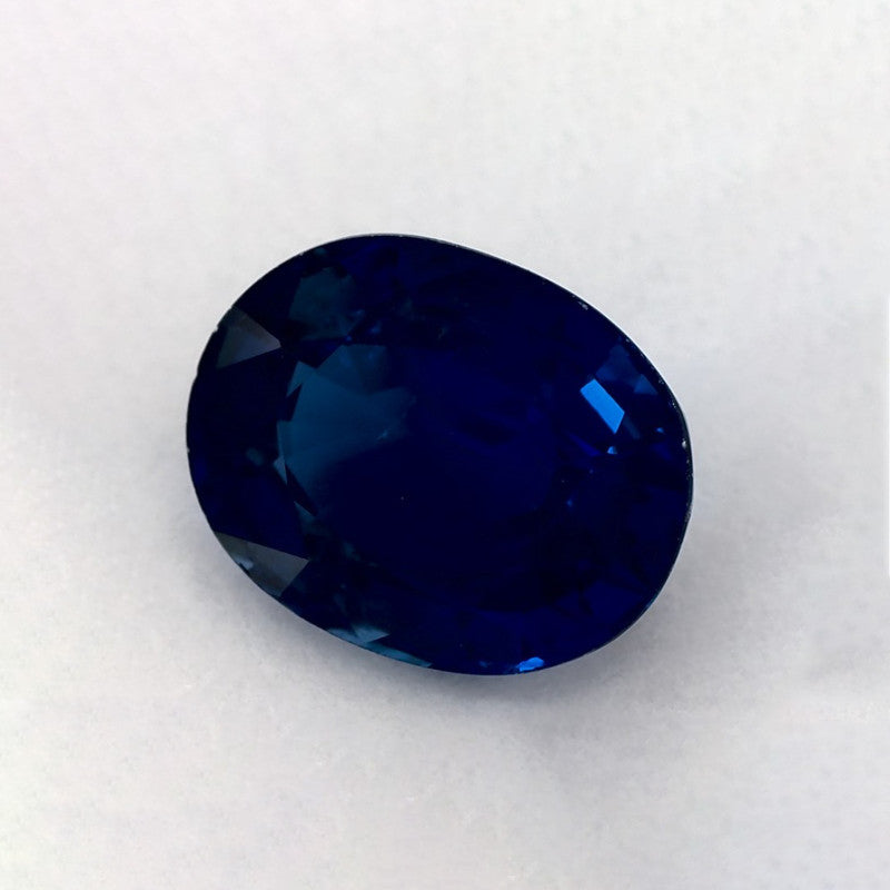 2.46 Carat Oval Natural Blue Sapphire