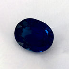 2.46 Carat Oval Natural Blue Sapphire