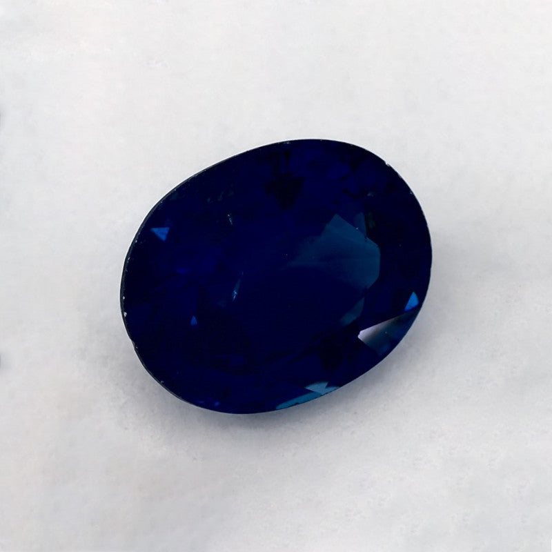 2.46 Carat Oval Natural Blue Sapphire