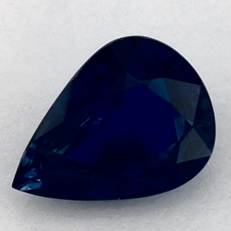 2.51 Carat Pear Natural Blue Sapphire