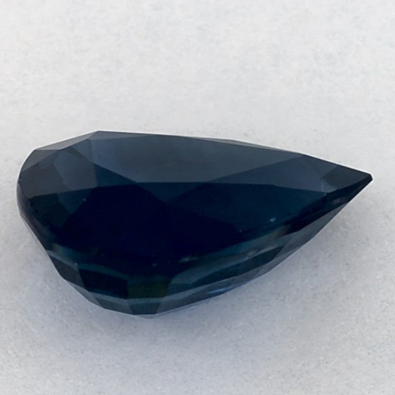 2.51 Carat Pear Natural Blue Sapphire