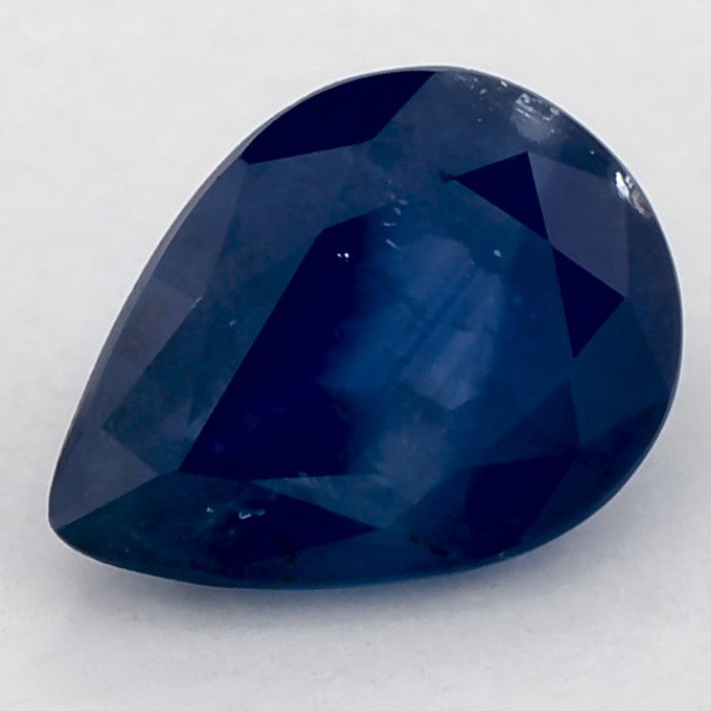 1.29 Carat Pear Natural Blue Sapphire