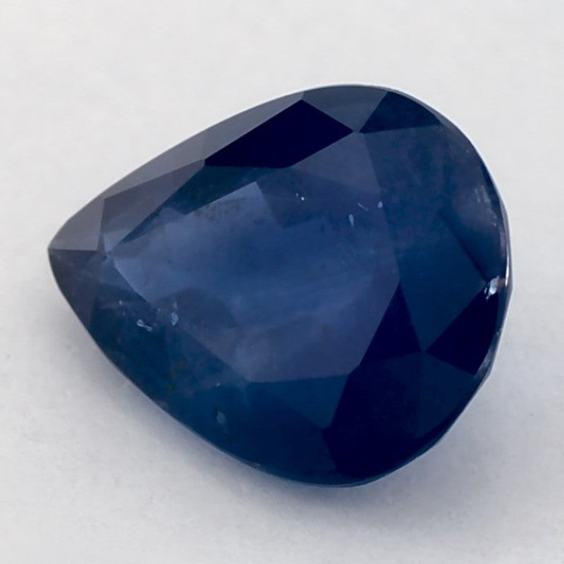 1.29 Carat Pear Natural Blue Sapphire