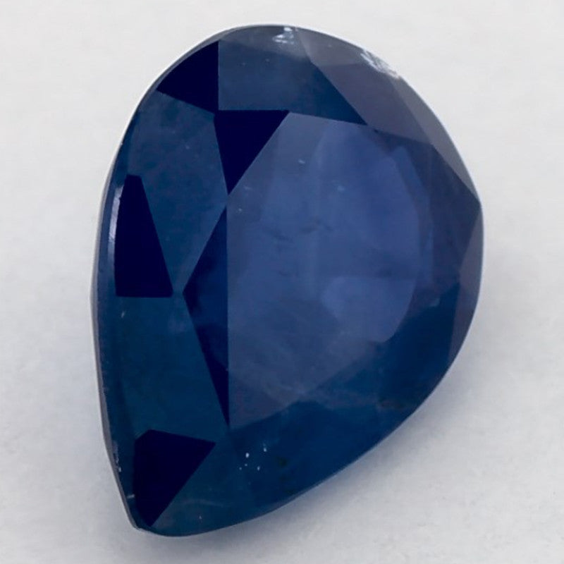 1.29 Carat Pear Natural Blue Sapphire