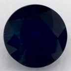 1.06 Carat Round Natural Blue Sapphire