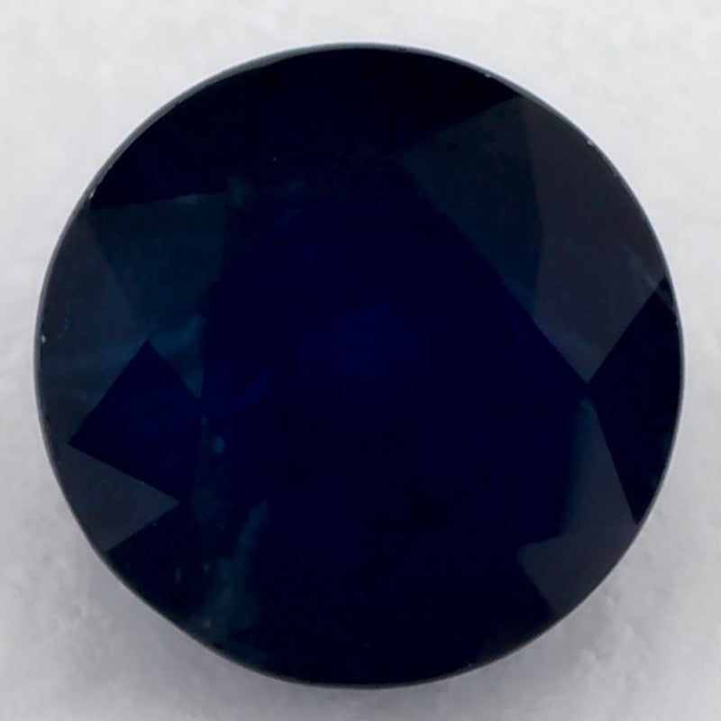 1.06 Carat Round Natural Blue Sapphire