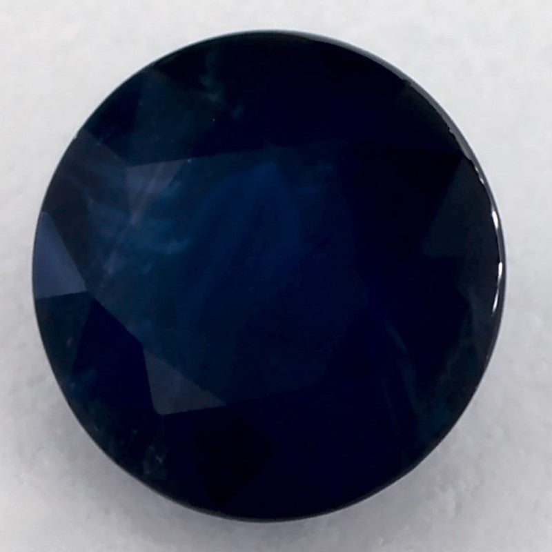 1.06 Carat Round Natural Blue Sapphire