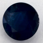 1.06 Carat Round Natural Blue Sapphire