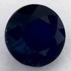 1.06 Carat Round Natural Blue Sapphire