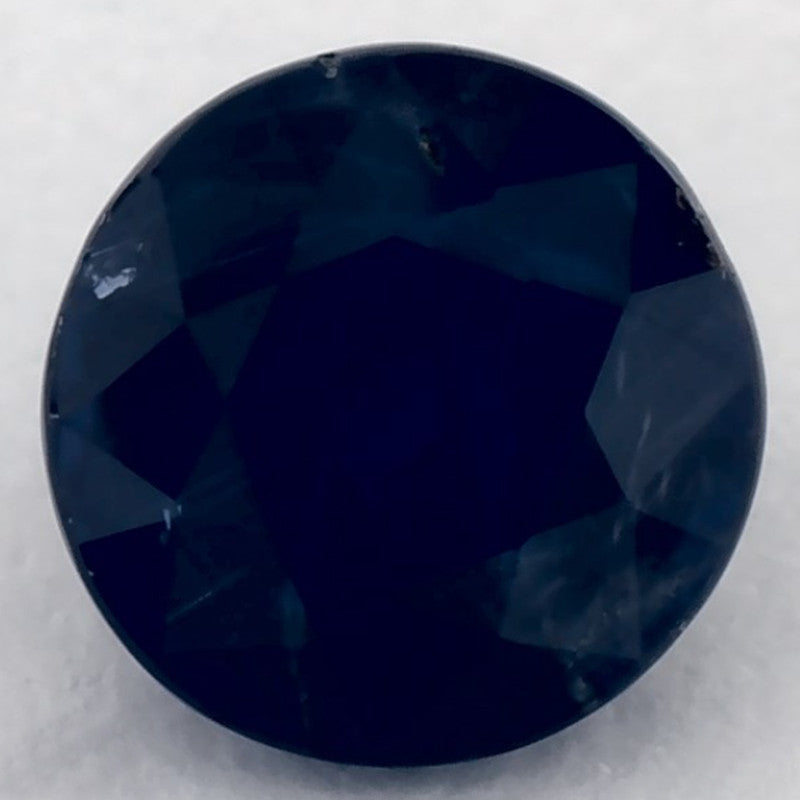 1.11 Carat Round Natural Blue Sapphire