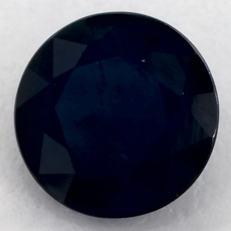 1.25 Carat Round Natural Blue Sapphire