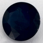 1.25 Carat Round Natural Blue Sapphire