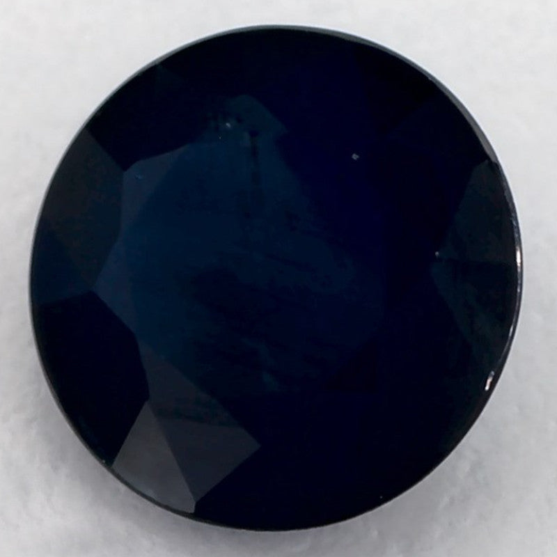 1.25 Carat Round Natural Blue Sapphire