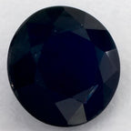 1.25 Carat Round Natural Blue Sapphire