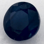 1.36 Carat Round Natural Blue Sapphire