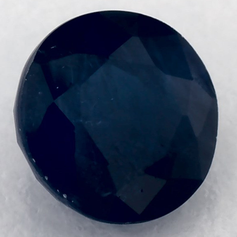 1.36 Carat Round Natural Blue Sapphire