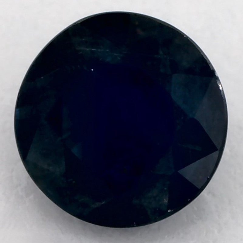 1.49 Carat Round Natural Blue Sapphire