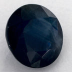 1.49 Carat Round Natural Blue Sapphire