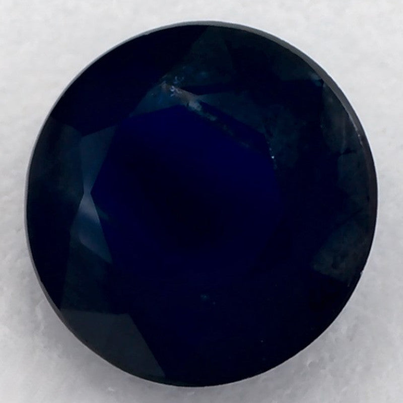 1.01 Carat Round Natural Blue Sapphire