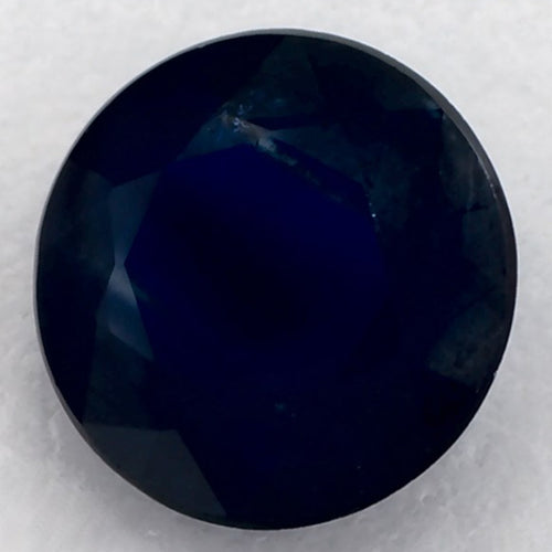 1.01 Carat Round Natural Blue Sapphire
