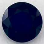 1.35 Carat Round Natural Blue Sapphire