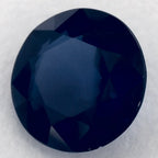 1.35 Carat Round Natural Blue Sapphire