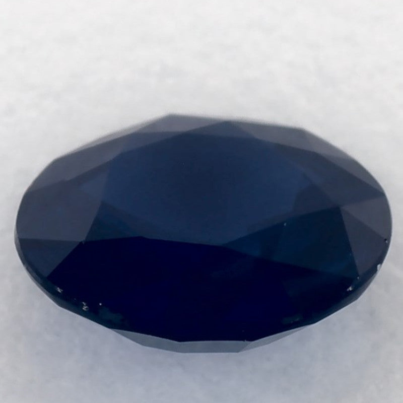 1.35 Carat Round Natural Blue Sapphire