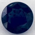 1.47 Carat Round Natural Blue Sapphire